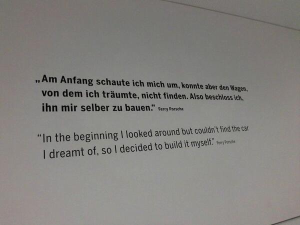 RennAireUSA's tweet photo. Thank goodness he felt this way.#FerdinandPorsche #innovator #Porsche http://t.co/kJxqBrTijO