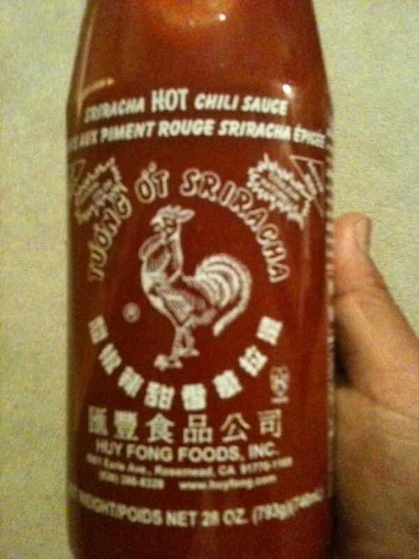Don't think my #curry is hot enough? Now, try it with #sriracha especially u @djCAINwun