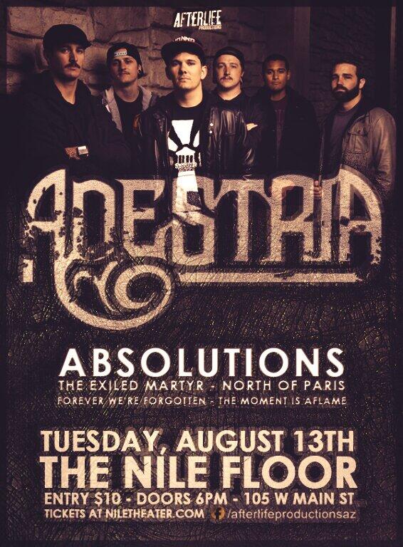 afterlifeaz's tweet photo. Check out whats coming up! @adestriaband aug13th! Prophecies/@ATATband  aug24th!! facebook: afterlifeproductionsaz! http://t.co/uJ2htvWTrn