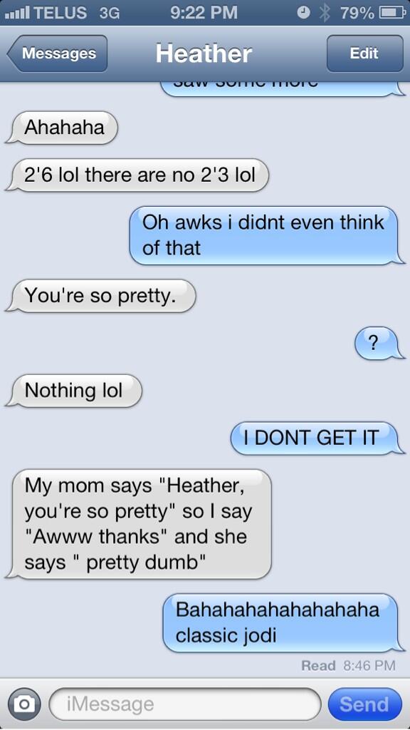 Vernyyyy's tweet photo. When i think @HeatherSStroh is actually complimenting me... #psych http://t.co/hGy2J0yp0e