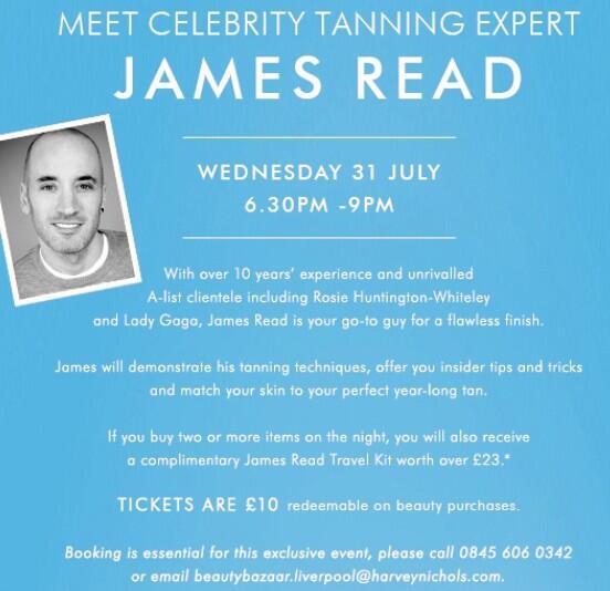 Jamesreadstudio's tweet image. Tonight's the night! Come and meet our @Jamesreadtan @BeautyBazaarHN for a tanning masterclass VIP style!