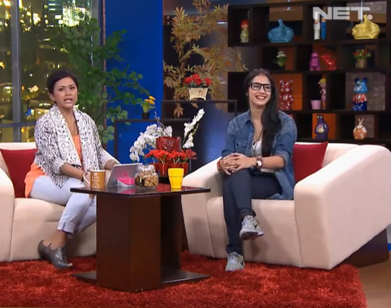 pevitaofficialB's tweet image. aih senyumannya &amp;gt;.&amp;lt; #pevpearce #SarahSechan_NET #netmediatama cc : @pevitaofficial