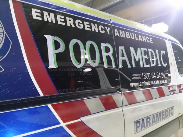 mytgrl's tweet photo. #coderedambos #valueourambos #pooramedic @coderedambos http://t.co/YkmBMeoj7O