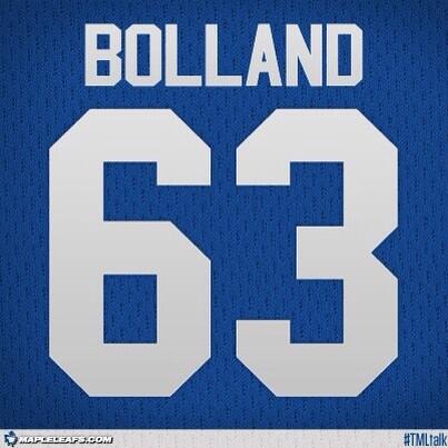leafsfans13's tweet photo. Bolland will wear 63! http://t.co/73o7bP3vud