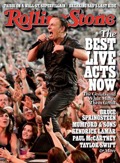 RollingStone's tweet image. In our new issue, we rank the 50 best live acts playing today: rol.st/19y2eNL