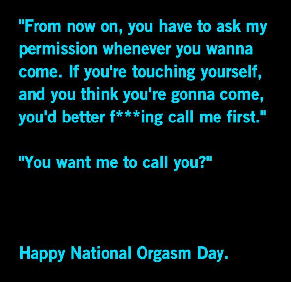 girls on twitter happy national orgasm day everyone
