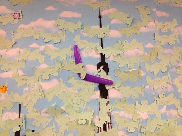 cailinob's tweet photo. This is what happens when you throw boomarangs in the library http://t.co/ccPD3xJIqv