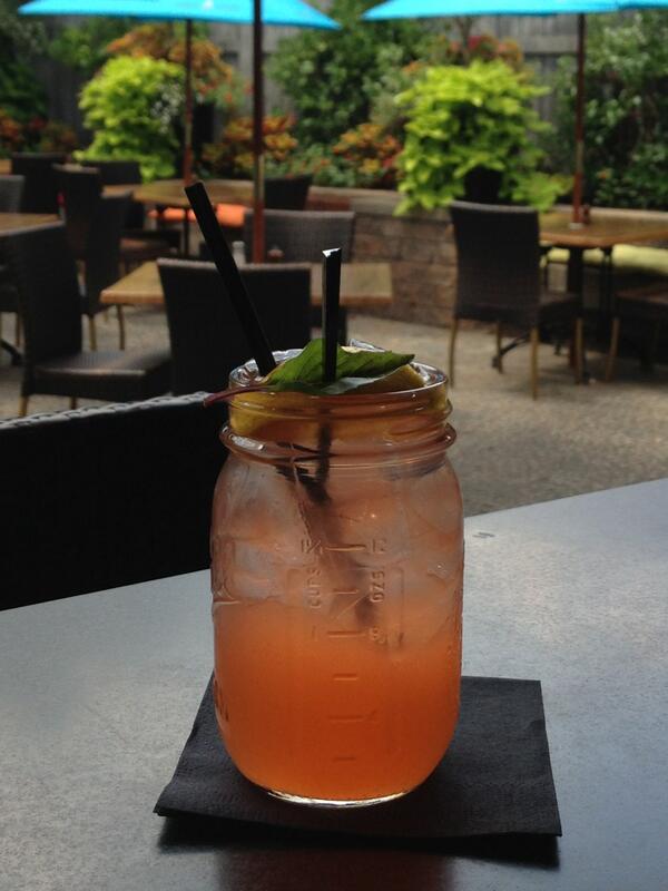 LedgeRestaurant's tweet image. New roof top garden cocktail infusion. Strawberry-Basil Lemonade. Perfect cocktail for our patio!