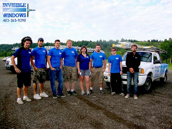 InvisibleWindow's tweet image. Since we're usually on the field, meetings are our chance to get together! #yyc #calgarywindowcleaning #teampride