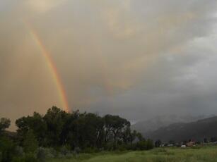 Awesome rainbow over Ridgway. Gotta love it. #ouraycounty #youth4colorado