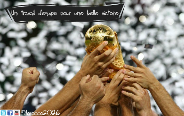 Un travail d'équipe pour une belle victoire.. Partage la page avec tes amis pour réaliser ce rêve #WorldCup #Morocco
