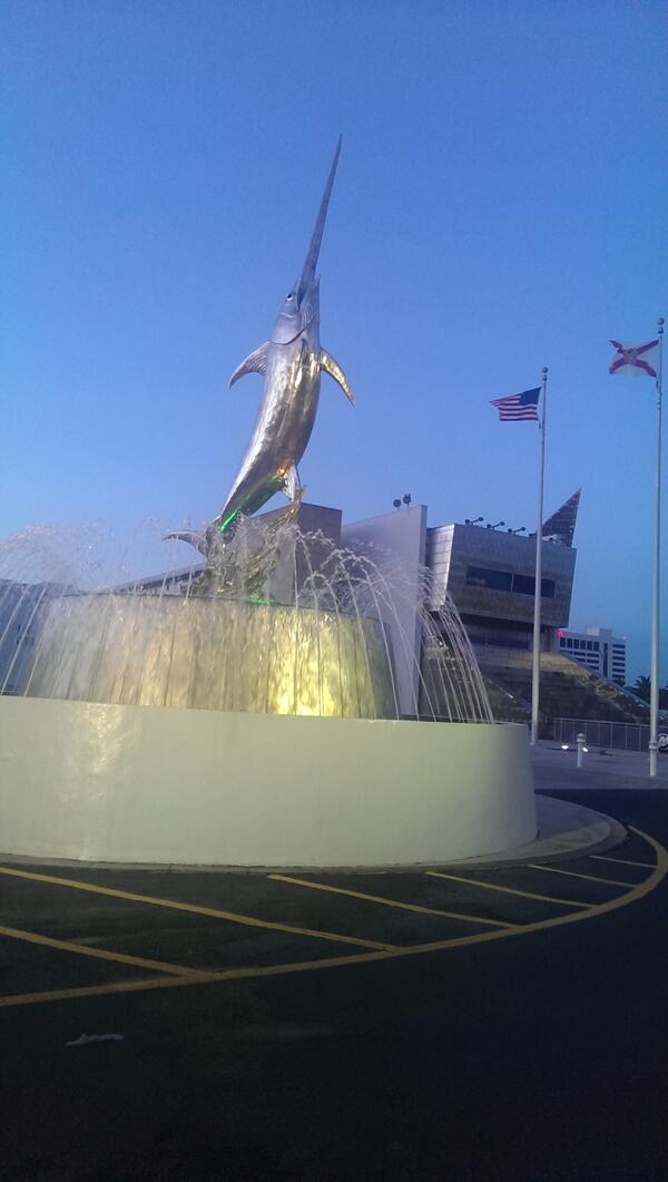 Really bring it at...fishing hall of fame and museum in Fort Lauderdale