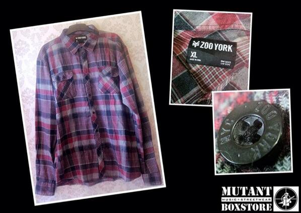 ZooYork maroon classic flannel shirt | size XL | IDR.210rb | after wash | original sample factory | made in chinna.