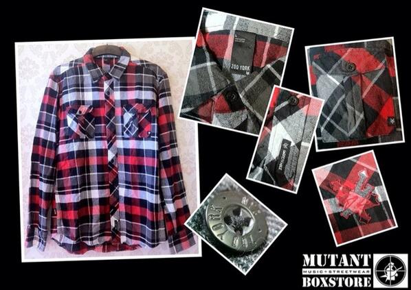 ZooYork black red classic flannel shirt | size L | IDR.210rb | after wash | original sample factory | made in chinna.