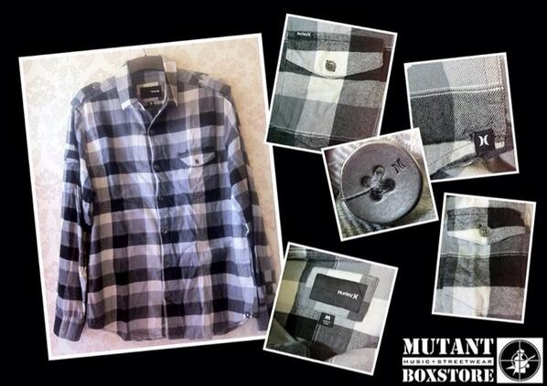 Hurley button classic flannel shirt | size M | IDR.210rb | after wash | original sample factory | made in chinna.