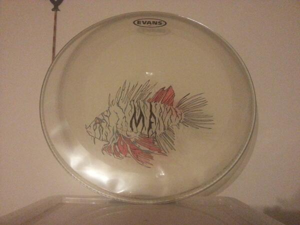 MedusasFish's tweet photo. Its a work in progress, but the drummers gotta do something other than just hit stuff! #drumart #winning #chilling http://t.co/By83tfyaGz
