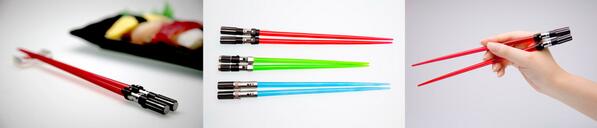Sushi_Store's tweet photo. Palillos para los amantes de Star Wars... mooooolaaaa...!! http://t.co/o7RksVHAoC