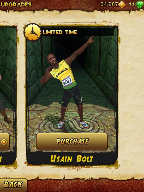 Tweetin_Jay's tweet image. #WorldsFastestMan #UsainBolt on #Templerun2