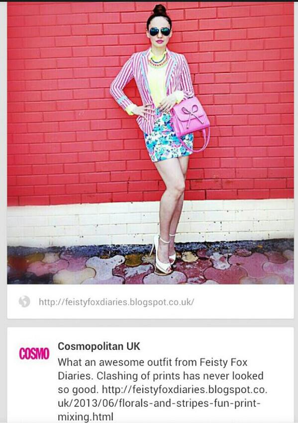 StephanieT2525's tweet image. #Featured @CosmopolitanUK on their #Pinterest  board #mixingprints #florals #stripes #fashion #fashionista #FBlogger