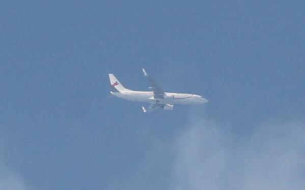 Boeing 737 M-ABGK airtesting on 1st Aug 2013