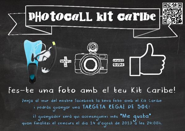 DecathlonReus's tweet photo. Fes-te una foto amb el teu Kit Caribe i publica-la al nostre mur del facebook Qui tingui més "Me gusta" guanyarà 50€! http://t.co/eZl6rBCI8M