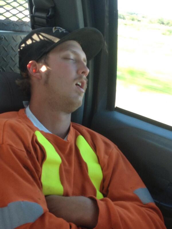 bigrigburt's tweet photo. Musta been a rough night for @dylynmohr #naptime http://t.co/0IeL8fYnYI