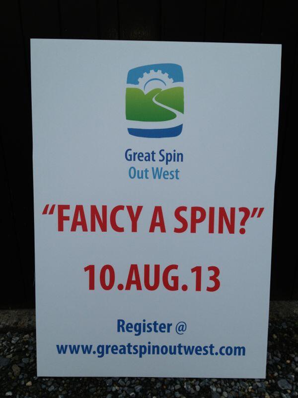 GSOWofficial's tweet photo. @mossyquinn Fancy a Spin Mossy? Great Spin Out West is back on Sat 10th August. Not called Great for nothin'!! http://t.co/0Ue9Fj2Qgr