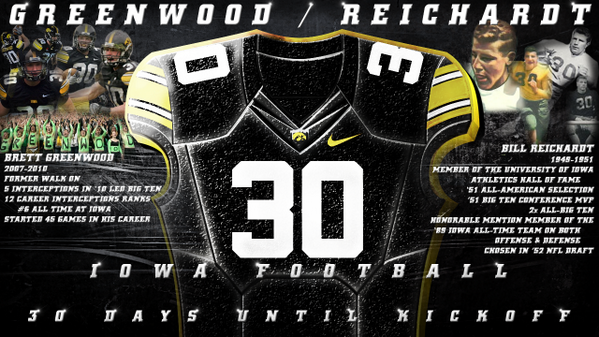 HawkeyeFootball's tweet photo. 30 Days to Kickoff! Today we highlight 2 #Hawkeyes who embody everything that is Iowa Football #GoHawks #Swarm2013 http://t.co/w94V4SRWtl