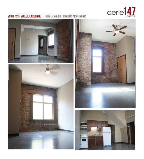 USPropertyLNK's tweet photo. Move-in day for residents at Aerie147 Lofts (former #spaghettiworks apts), look at the completed renovation! #LNK http://t.co/33DmePBSBU