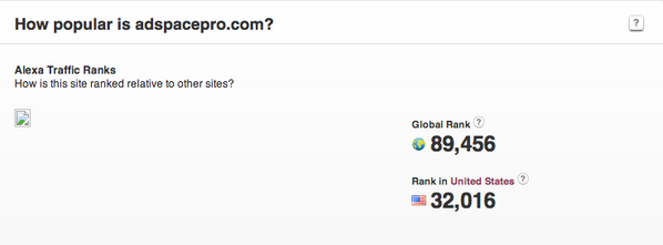 AdSpacePRO's tweet image. Rocketing to the TOP of alexa!
