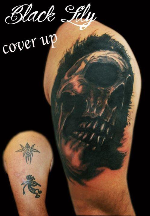 Black Lily Tattoo On Twitter Cover Up Skull Tattoo Tattoo Http T Co Lo33gdriia
