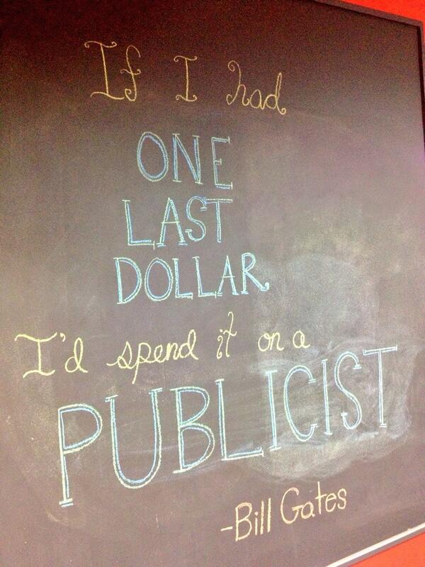 LindzelBean's tweet image. The latest words of #PRwisdom to grace the famed chalkboard at @BrooksGroupPR