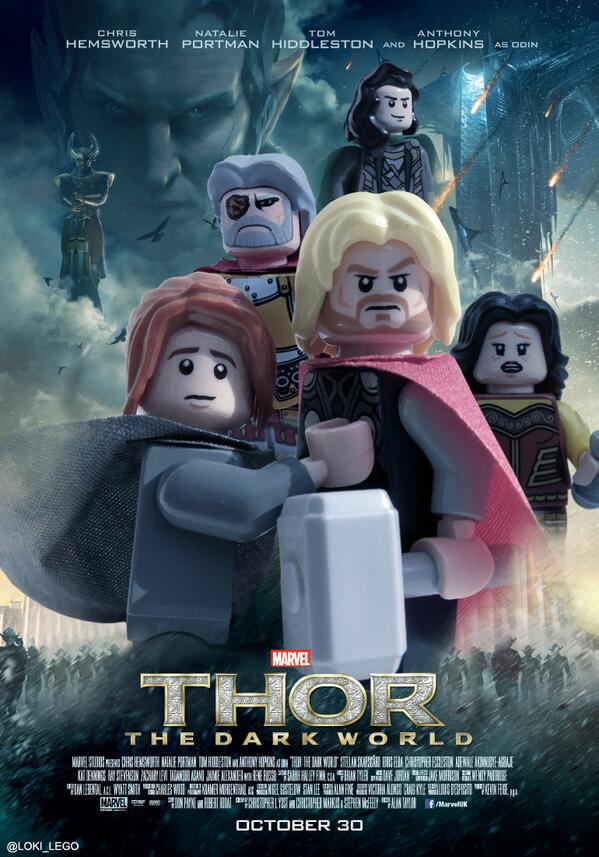 Lego Loki ar Twitter: “New Thor The Dark World poster released #Thor2 http://t.co/z90NRpWx0Q http://t.co/iqwbi4vYNJ”