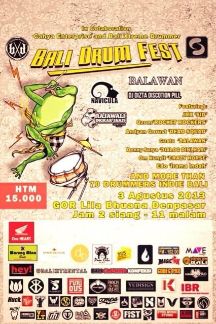 Besok 3 Agust drummer kami <a href="/andyangorust/">andyangorust.com</a> akan hadir di Bali drum fest, pasukanmati merapat.