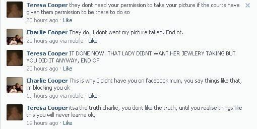 Brilliant exchange between a thief and his mum on Herne Bay Gazette Facebook page after we printed his picture.