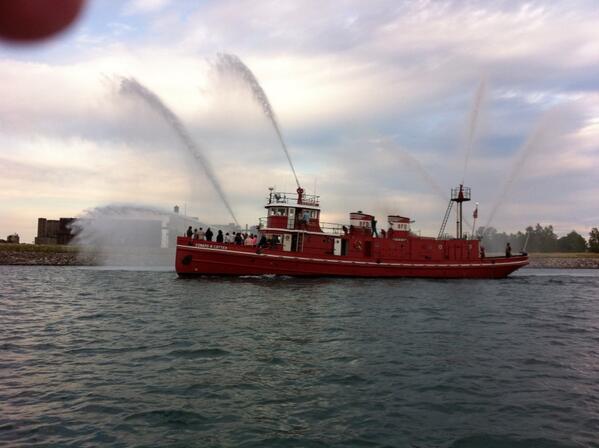 #Buffalo Fire boat showing off its skills. #EdwardMCotter #BFD