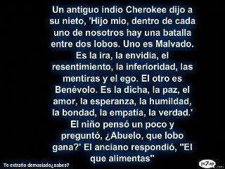 A que lobo alimentas?...