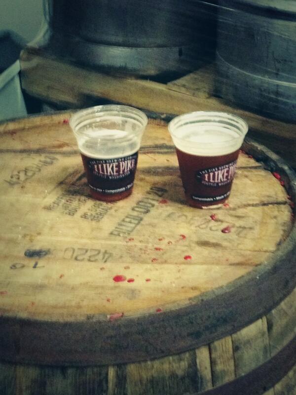 SecondWaveBeer's tweet image. #kiltlifter and #PikeIpa during #alleypalooza brewery tour.