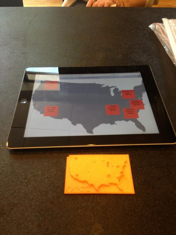 #nfbstemx CS is taking data &amp; presenting it in nonvisual ways (here's audio touch access &amp; 3d model) #UMBCHCC