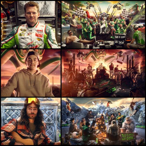 MountainDew's tweet photo. #DEWNation-check out the #Portraits vids and dive deeper into each at http://t.co/GWWALwfXmp #HowWeDEW http://t.co/84XDOyKBEp