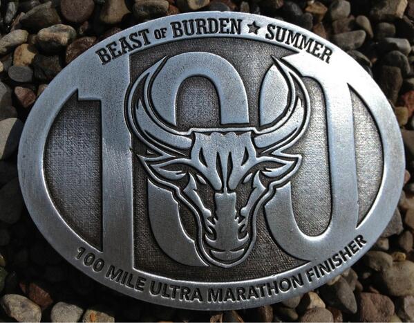 Beast_of_Burden's tweet photo. Check out our new buckles waiting for our 100 Mile runners at the finish line! http://t.co/tpEoyOqRGs