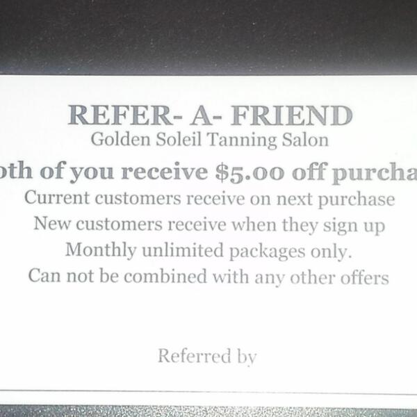 GoldenSoleil's tweet photo. Refer A Friend http://t.co/eBo5X1nCxU