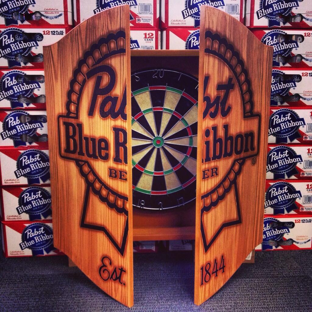 pabst blue ribbon dart board