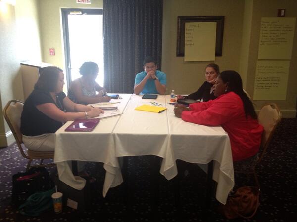 SprecheRachel's tweet photo. Springfield middle leadership team hard at work at their summer retreat! http://t.co/bGjRZXyc9P