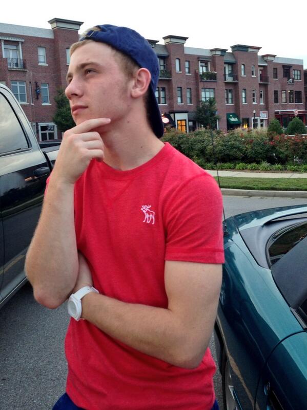@KKKane_ in his new hat I got for him today ☺ #navypolo