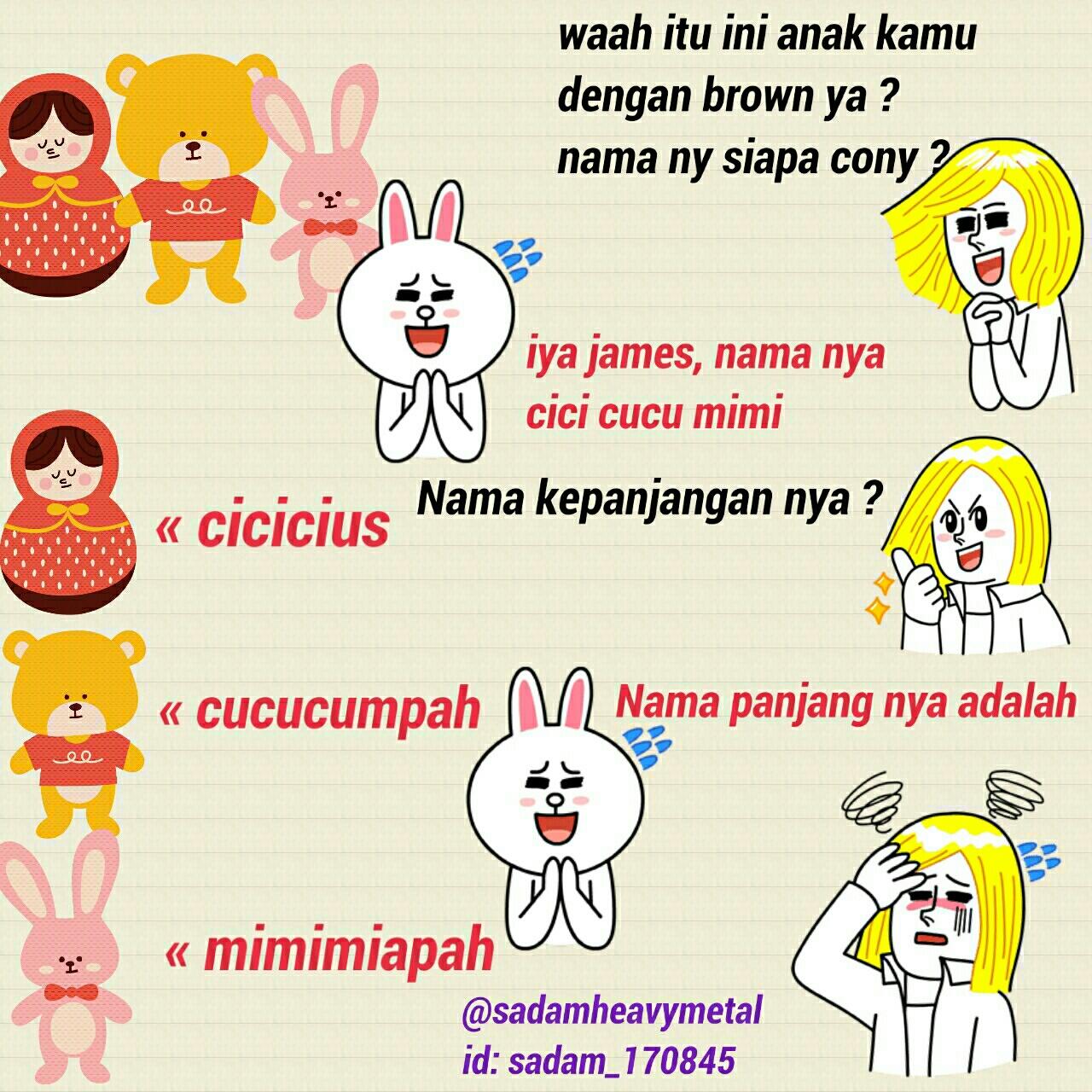 Line Comik On Twitter Quot Anaknya Brown Dan Cony D Ln N Rt Asyanifa Wkwkwk D Linecomik