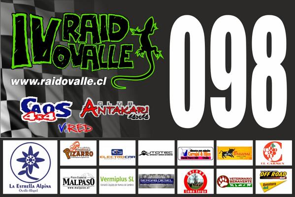 Recta final IV Raid Ovalle 2013.....  15, 16, 17 y 18 de agosto   raidovalle.cl  Asi serán los números. ..