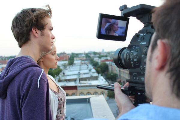 Behind the scene shot from our latest book trailer, THE FALL OF FIVE. #iamnumberfour #harpercollins #yalitchat