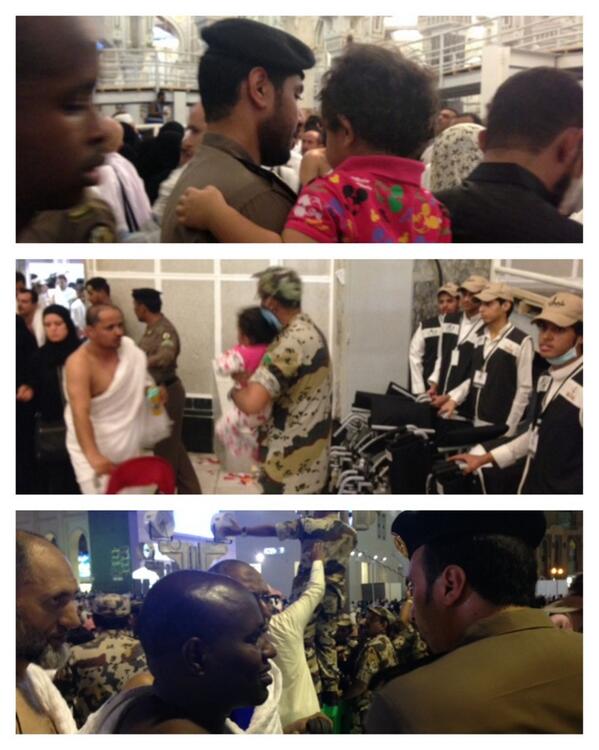 AJELNEWS24's tweet photo. رجال الأمن في #الحرم_المكي يضربون أروع الأمثلة في خدمة المعتمرين ، يحملون الأطفال ويدفعون عربات ذوي الاحتياجات ..

- http://t.co/46LOmMS4a5
