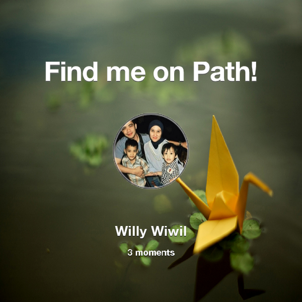 Find me on #Path now! Go to: path.com! #thepersonalnetwork